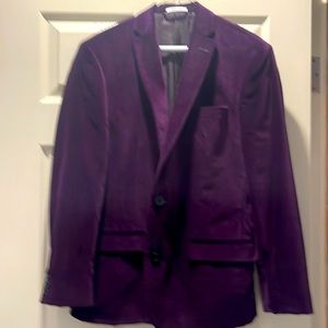 Purple velvet slim fit blazer NWOT